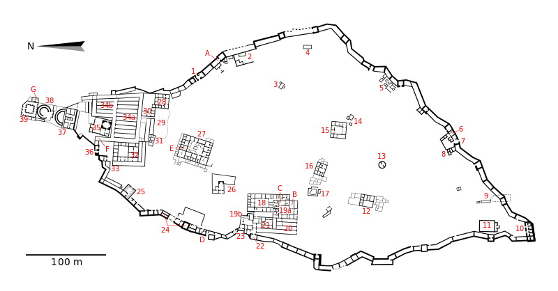    Map Of Masada 